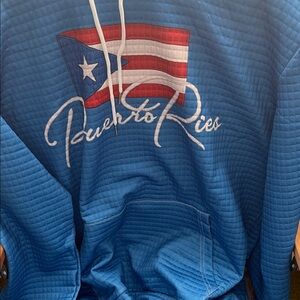Blue Puerto Rico Flag Hoodie